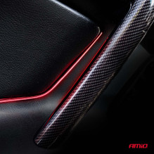 LED strips for car side red 2x30cm 12V AMIO-04576