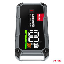 Jump starter 3in1 booster powerbank LED flashlight 12V 12Ah 1000A PRO AMIO-04676