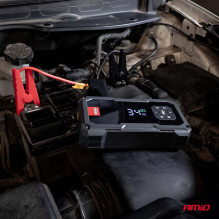 4-in-1 jump starter, booster, power bank, compressor, LED flashlight, 12V 7.2Ah 600A PRO AMIO-04674