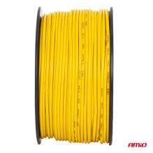 Single-core cable yellow CCA 1x0.75mm2 100m 3.75A 12 / 230V AMIO-04447