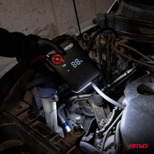 4-in-1 jump starter, booster, power bank, compressor, LED flashlight, 12V 7.2Ah 600A PRO AMIO-04675