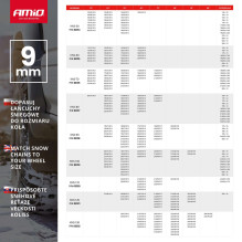 Łańcuchy śniegowe Ö-Norm 9mm + BAG KNS-130 AMIO-02322