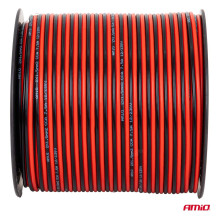 Two-core speaker cable CCA 2x1.5mm2 100m 7.5A AMIO-04459