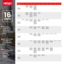 Łańcuchy śniegowe 16 mm 4x4 KB-220 AMIO-02118