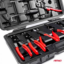 Szczypce do opasek zaciskowych zestaw walizka AMIO-03230