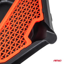 Alyvos išleidimo karteris ant ratukų su įrankių skyriumi AMIO-04264