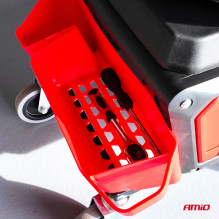 Workshop chair on wheels with tool storage 150kg AMIO-04268