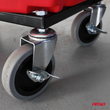 Workshop chair on wheels with tool storage 150kg AMIO-04268