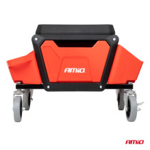 Workshop chair on wheels with tool storage 150kg AMIO-04268