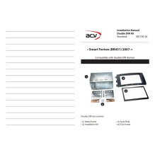 Ramka radiowa 2 DIN Smart Fortwo 2007- Ramka radiowa 2 DIN Smart Fortwo 2007-