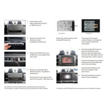 Ramka radiowa 2 DIN Smart Fortwo 2007- Ramka radiowa 2 DIN Smart Fortwo 2007-