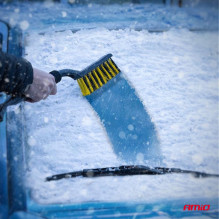 Szczotka zmiotka skrobaczka do szyb śniegu lodu mosiężna teleskopowa FUTURA BASIC 87-115 cm