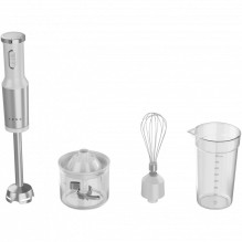 Hand Blender, 1200W in CB, White, Tiger Teeth Cutter, Whisk, Food Processor, Cup