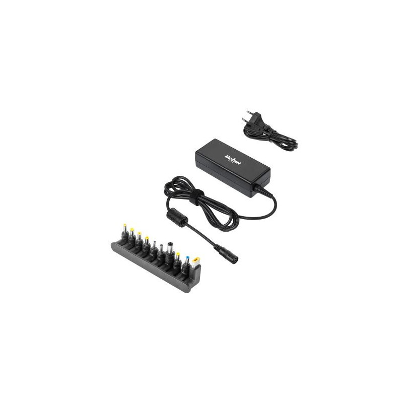 Universalus kompiuterio maitinimo adapteris 65 W, 18–20 V, 10 kištukų, + maitinimo laidas