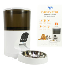 Intelligent feeder for dogs and cats PNI MyPet PT036 with built-in 3MP camera, 6 liter food tank capacity, Tuya Smart co Intelligent feeder for dogs and cats PNI MyPet PT036 with built-in 3MP camera, 6 liter food tank capacity, Tuya Smart co