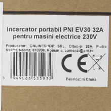 PNI EV30 32A portable charger for 230V electric cars