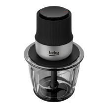 Beko mini chopper CHG81442BX, 1l, 400W, 3800 rotations / minute, 2 steps, 2 stainless steel knives, black / stainless st Beko mini chopper CHG81442BX, 1l, 400W, 3800 rotations / minute, 2 steps, 2 stainless steel knives, black / stainless st