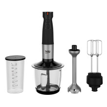 Beko HBA81762BX hand blender set, 750W, 12 speed steps + Turbo, 1 l, 5, black / silver Beko HBA81762BX hand blender set, 750W, 12 speed steps + Turbo, 1 l, 5, black / silver