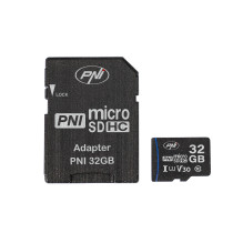 MicroSD PNI 32GB memory card with SD adapter, Class 10, 80 Mb / s, V30 MicroSD PNI 32GB memory card with SD adapter, Class 10, 80 Mb / s, V30
