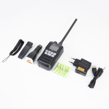 Portable marine radio station JOPIX MARINE 242P, 156,000-162,000 Mhz, Scan, ASQ, Dual-Tri Watch, AAA batteries included