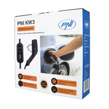 PNI KW3 16A 3.5KW portable charger for electric cars 230V, single-phase, Type 2 connector, waterproof