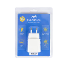 PNI CHG300 maitinimo šaltinis su USB C prievadu, QC3.0, PD3.0, PPS ir USB-A prievadais, 30 W