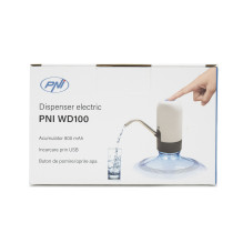 Electric pump for water bottle PNI WD100, charging via micro USB, 800 mAh battery, 4W power Electric pump for water bottle PNI WD100, charging via micro USB, 800 mAh battery, 4W power
