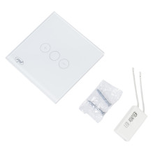 Simple switch with touch and dimmer PNI SafeHome DIM101, 1X700W, Live Wire, without zero, glass Simple switch with touch and dimmer PNI SafeHome DIM101, 1X700W, Live Wire, without zero, glass