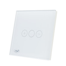 Paprastas jungiklis su jutikliniu pritemdymu PNI SafeHome DIM101, 1X700W, fazinis laidas, be nulio, stiklas Paprastas jungiklis su jutikliniu pritemdymu PNI SafeHome DIM101, 1X700W, fazinis laidas, be nulio, stiklas