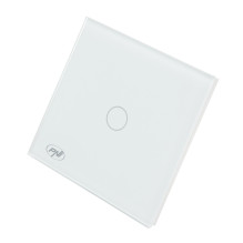 Simple ladder switch and cross switch with touch PNI CS101W made of glass, white with LED indicator, 800W Simple ladder switch and cross switch with touch PNI CS101W made of glass, white with LED indicator, 800W