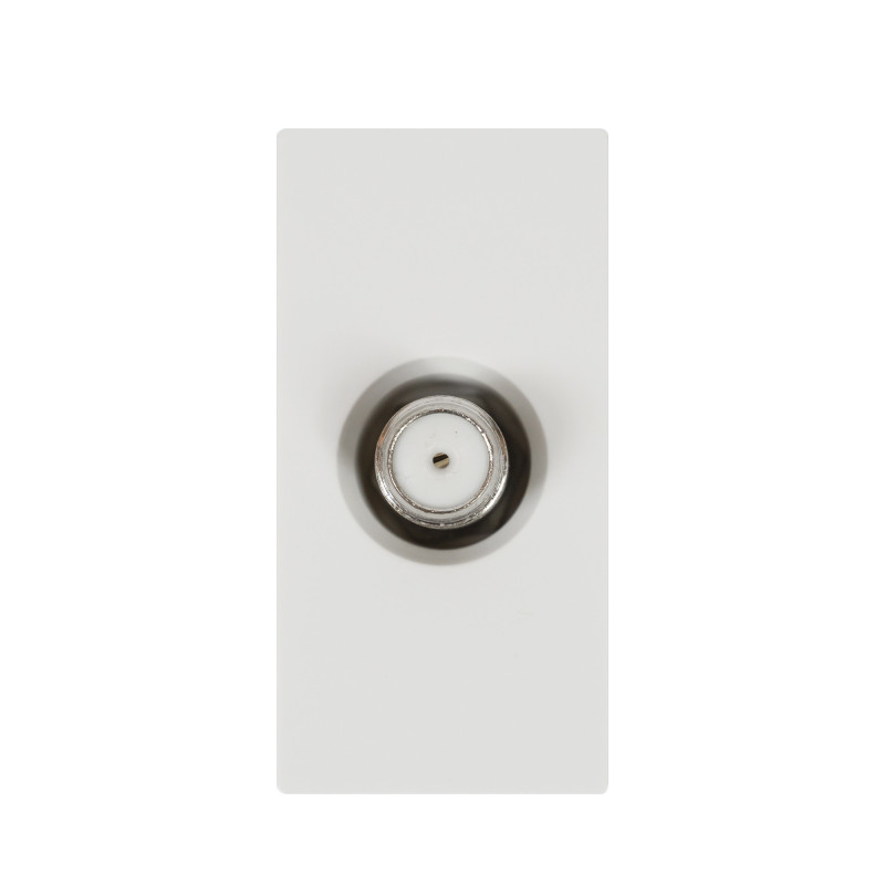TV socket PNI TV10, modular, built-in, type F 1 / 2, for glass frame RM101W, RM202W