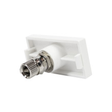 Televizoriaus lizdas PNI TV10, modulinis, įmontuojamas, F 1/2 tipo, stikliniam rėmui RM101W, RM202W Televizoriaus lizdas PNI TV10, modulinis, įmontuojamas, F 1/2 tipo, stikliniam rėmui RM101W, RM202W