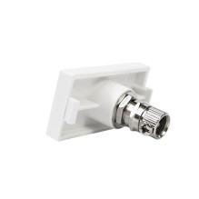 Televizoriaus lizdas PNI TV10, modulinis, įmontuojamas, F 1/2 tipo, stikliniam rėmui RM101W, RM202W Televizoriaus lizdas PNI TV10, modulinis, įmontuojamas, F 1/2 tipo, stikliniam rėmui RM101W, RM202W