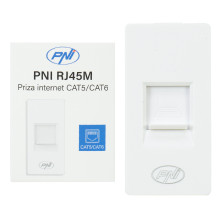 Modulinis, įmontuotas PNI RJ45M interneto lizdas Modulinis, įmontuotas PNI RJ45M interneto lizdas