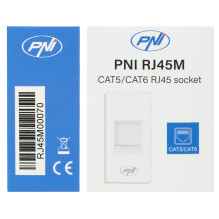 Modulinis, įmontuotas PNI RJ45M interneto lizdas Modulinis, įmontuotas PNI RJ45M interneto lizdas
