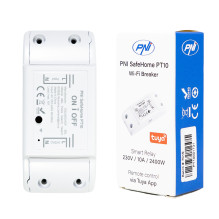 PNI SafeHome PT10 WiFi smart relay, ON / OFF 230V 10A output, internet control, Tuya Smart mobile application, integrati