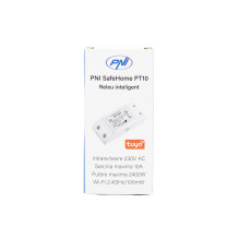 PNI SafeHome PT10 WiFi smart relay, ON / OFF 230V 10A output, internet control, Tuya Smart mobile application, integrati
