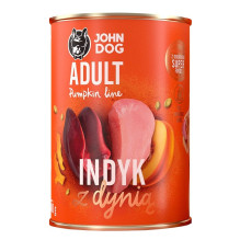 JOHN DOG Pumpkin Adult Turkey with pumpkin - Wet dog food - 6 x 400 g