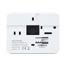 Išmanusis belaidis termostatas PNI CT40 PRO su WiFi, interneto valdymu, šildymo įrenginiams, TuyaSmart programėlė Išmanusis belaidis termostatas PNI CT40 PRO su WiFi, interneto valdymu, šildymo įrenginiams, TuyaSmart programėlė