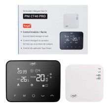 Smart thermostat PNI CT40 PRO wireless, with WiFi, Internet control, for heating plants, TuyaSmart APP Smart thermostat PNI CT40 PRO wireless, with WiFi, Internet control, for heating plants, TuyaSmart APP