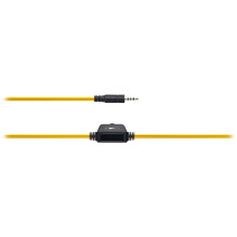 CANYON PC ausinės HSC-1 PC Mic Flat 2m Black Yellow