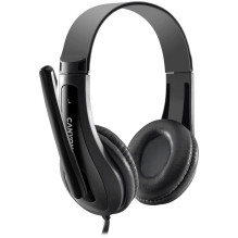 CANYON PC headset HSC-1 PC Mic Flat 2m Black