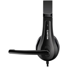CANYON PC headset HSC-1 PC Mic Flat 2m Black