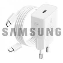 Įkroviklis Samsung EP-T2510NW baltas 25W (incl. packing) + Type-C laidas / 100% Genuine /