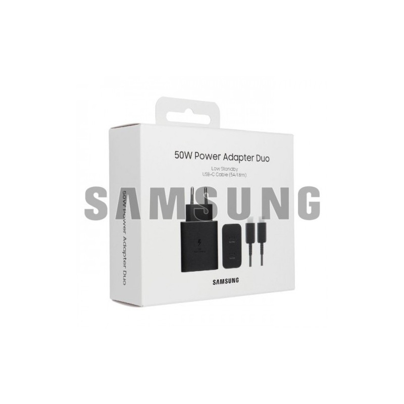 Įkroviklis Samsung EP-T5020XB juodas 50W (incl. packing) + Type-C laidas / 100% Genuine /