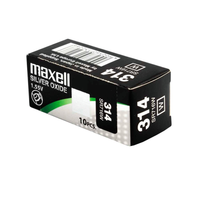 Baterija - Maxell 314 SR716W 1.55V sidabro oksidas 10 vnt.