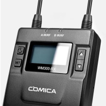 Belaidis mikrofonas - Comica CVM-WM300A dviejų kanalų sistema juoda
