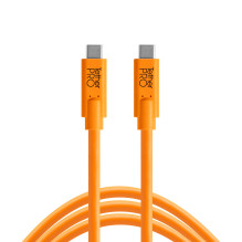 USB laidas - Tether Tools Pro USB-C USB-C 3m Pilnai apsaugotas Oranžinis / Juodas