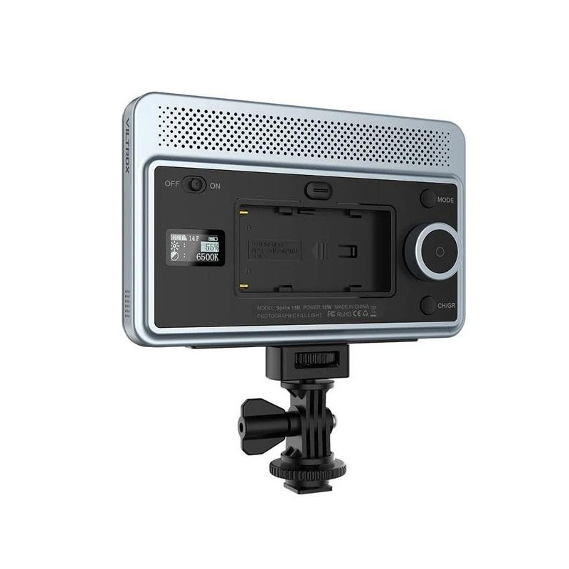 Apšvietimo įranga - Viltrox Sprite 15B LED šviesa su reguliuojamu ryškumu ir spalvų temperatūra