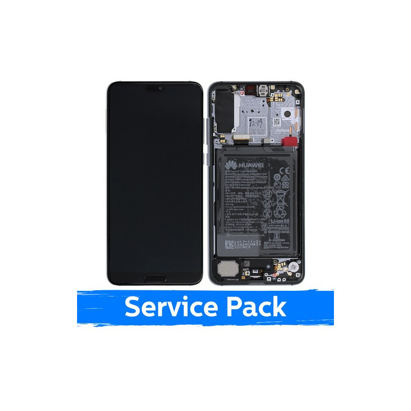Screen for Huawei P20 Pro with frame / Midnight Blue / (Service Pack)